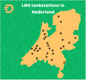 LNG tankstations in Nederland